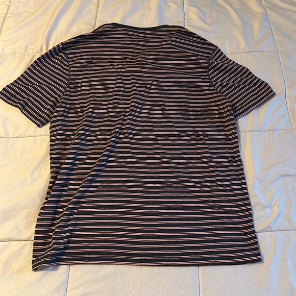 NWT Men’s Size Medium Copper & Oak Pink and Black Striped Shirt - Picture 2 of 4
